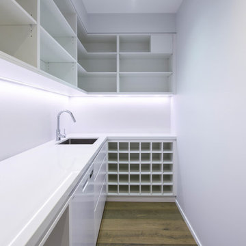Butlers Pantry with Custom Wine Storage