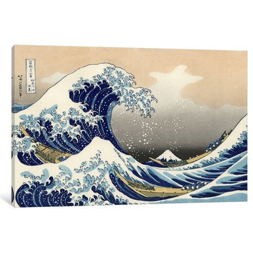 "The Great Wave at Kanagawa" by Katsushika Hokusai, 26x18x1.5
