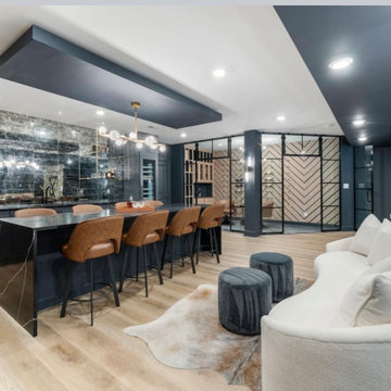 Aldie, VA, Basement Bar and Wine/bourbon room.