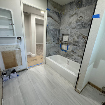 Home Remodel/ One Bath/paint/popcorn removal/LED Can lights/baseboards/Flooring