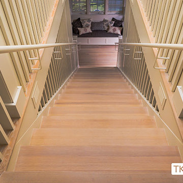 Select Oak Hardwood Finished in Cotton White Stain