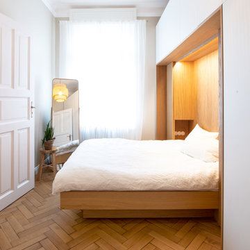 Skandinavisches Wohnen im Altbau: Schlafzimmer