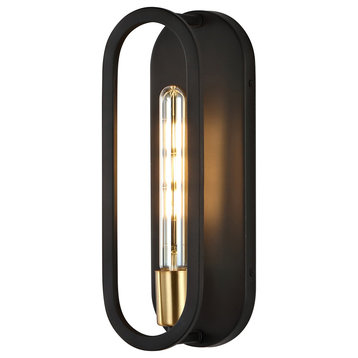JONATHAN Y Lighting JYL9917 Emilia 14" Tall LED Wall Sconce - Oil Rubbed Bronze