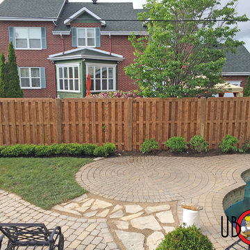 Wood Fence, 6x6 Posts, Good Neighbour Style