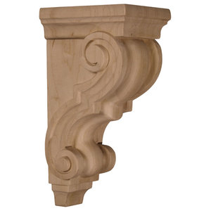 OAK AND CHERRY SELLING PAIR HARD WOOD CORBELS 1.75/"X 5/"X 9/"