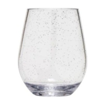 Sonoma Silver Sparkle Stemless Wine Glass