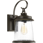 Progress Lighting - Conover Wall Lantern - Conover is an outdoor lantern collection featuring nautical influences. A protective die cast ring surrounds beautiful clear seeded glass. Vintage metallic finishes are available for this collection that is sure to enhance curb appeal for a variety of exteriors. Uses (1) 100-watt medium bulb (not included).