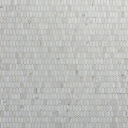 Tangent Hive in Calacata - Mosaic Tile