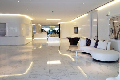 Inspiration for a modern entryway remodel in Miami