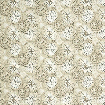 Sand Dollar Sand Nature Print Beige Pillow Sham Cotton Linen, Standard, Tailored