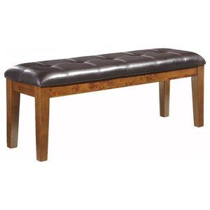 Baxton Studio Owstynn Linen Modern Banquette Bench Transitional
