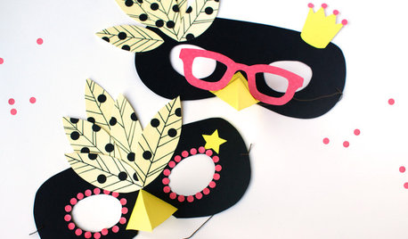 Last-Minute-DIY: Faschingsmasken aus Papier basteln