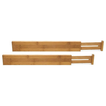 Lipper International Bamboo Set of 2 Kitchen Drawer Dividers