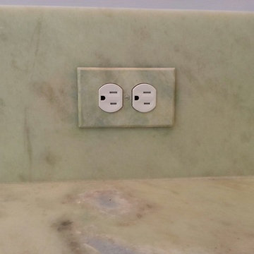 custom hand painted backsplash plug cover in Richmond, Va