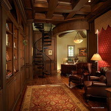 library wood arch doorways