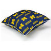 Michigan Wolverines 16"x16" Decorative Pillow, Includes 2 Decorative Pillows