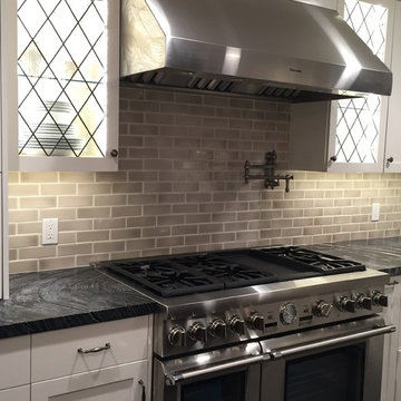 Subway tile backsplash
