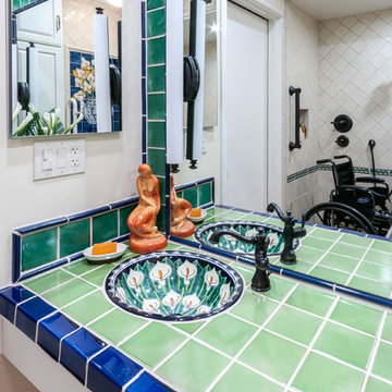 Mexican Inspired Accessible Bath