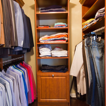 Handsome Mens walk-in closet