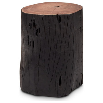 Brooks Solid Wood Stump, Ebonized