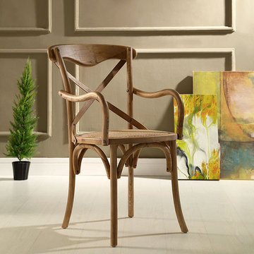 Gear Arm Chair-Walnut
