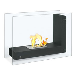 Vitrum L Bio Ethanol Freestanding Fireplace - Indoor Fireplaces