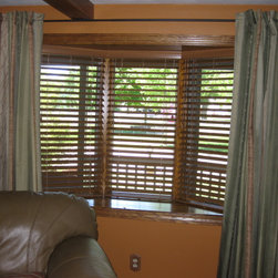 Bay Window Treatments - Venetian Blinds