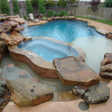 Backyard and pools