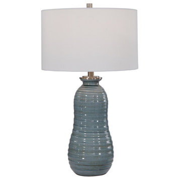 Uttermost Zaila-Light Blue Table Lamp, 26362-1