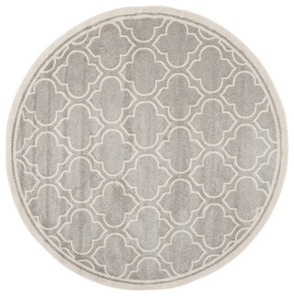 Safavieh Amherst Light Grey Indoor Outdoor Rug - Round 7', Round 7 ...