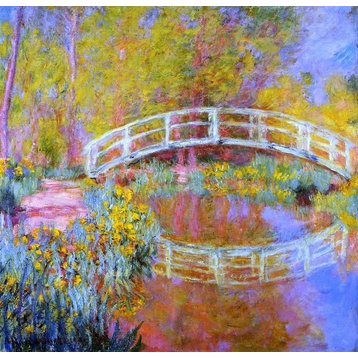 Claude Oscar Monet A Japanese Bridge at Giverny Wall Decal