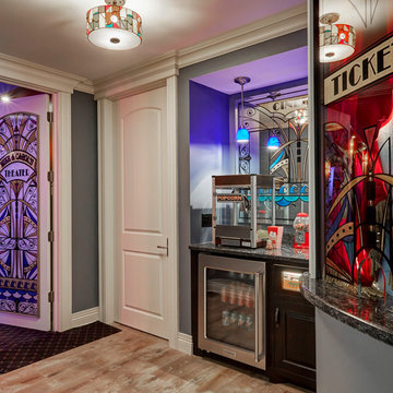 Entrance to Home Theater with Ticket Window