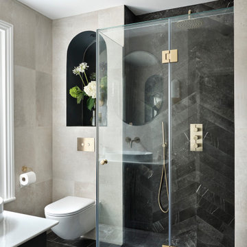 The Black & White Bathroom . Bathroom Renovation