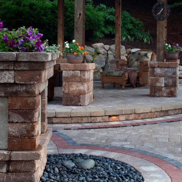Paver Patio with Columns – Daniel Island, SC