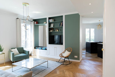 Aménagement d'un salon contemporain.