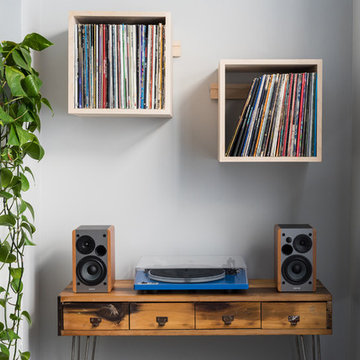 Hard Maple Record Display Shelves
