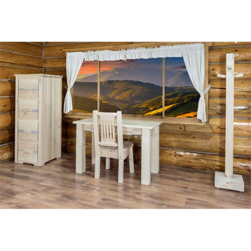 Montana Woodworks Homestead Transitional Wood Writing Desk in Natural