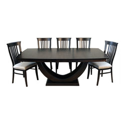 Galley trestle table with Base#2 with Athena Dining chair - Products