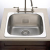 Undermount Laundry Sink for Deck Mount Faucet in Chrome