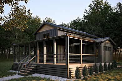 Inspiration for a rustic exterior home remodel in Other