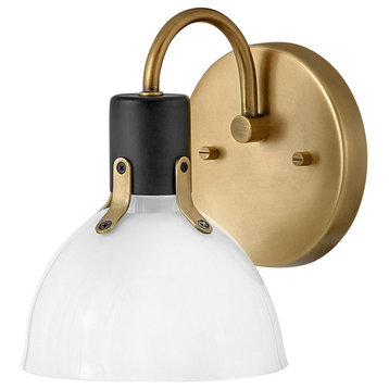 Hinkley Lighting 51110 Argo 1 Light 8" Tall Bathroom Sconce - Heritage Brass /