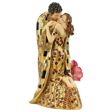 "The Kiss" Klimt-Inspired Statue