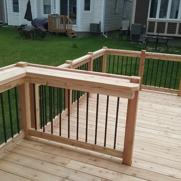 Spring 2017 - Two Level Deck with Simple Bar Top