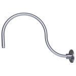 Millennium - Millennium RGN24-AL Goose Neck, Aluminum Finish - From the R Series Collection, this gooseneck accessory can be purchased as separately. It is used for wall mounting (R Series Collection) RLM Shades. This accessory is weather resistant for harsh environments. It can be mounted with different size shades.