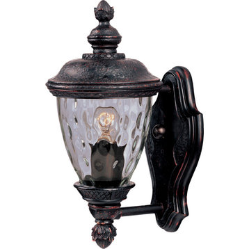 Carriage House Outdoor Wall Sconce - Oriental Bronze, Small, Die Cast Aluminum