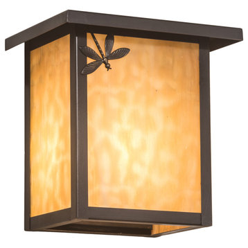 8 Wide Seneca Dragonfly Left Wall Sconce