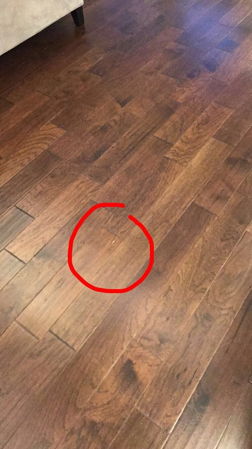 New Construction Floors Chipping, How To Fix A Chip In Engineered Hardwood Floor