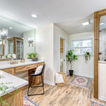 Rustic Master Bathroom Remodel