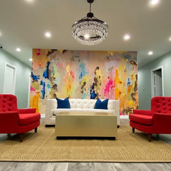Office Wall Mural Design, Waiting Room Design, Abstract Wall Mural - Paintings