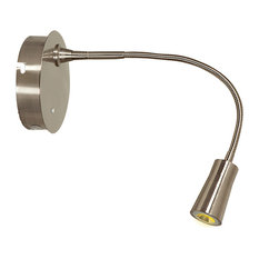 Epiphanie, 70003LED, Gooseneck Wall Lamp, Brushed Steel